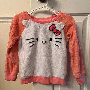 Hello Kitty Pink and White Kids Long sleeve shirt